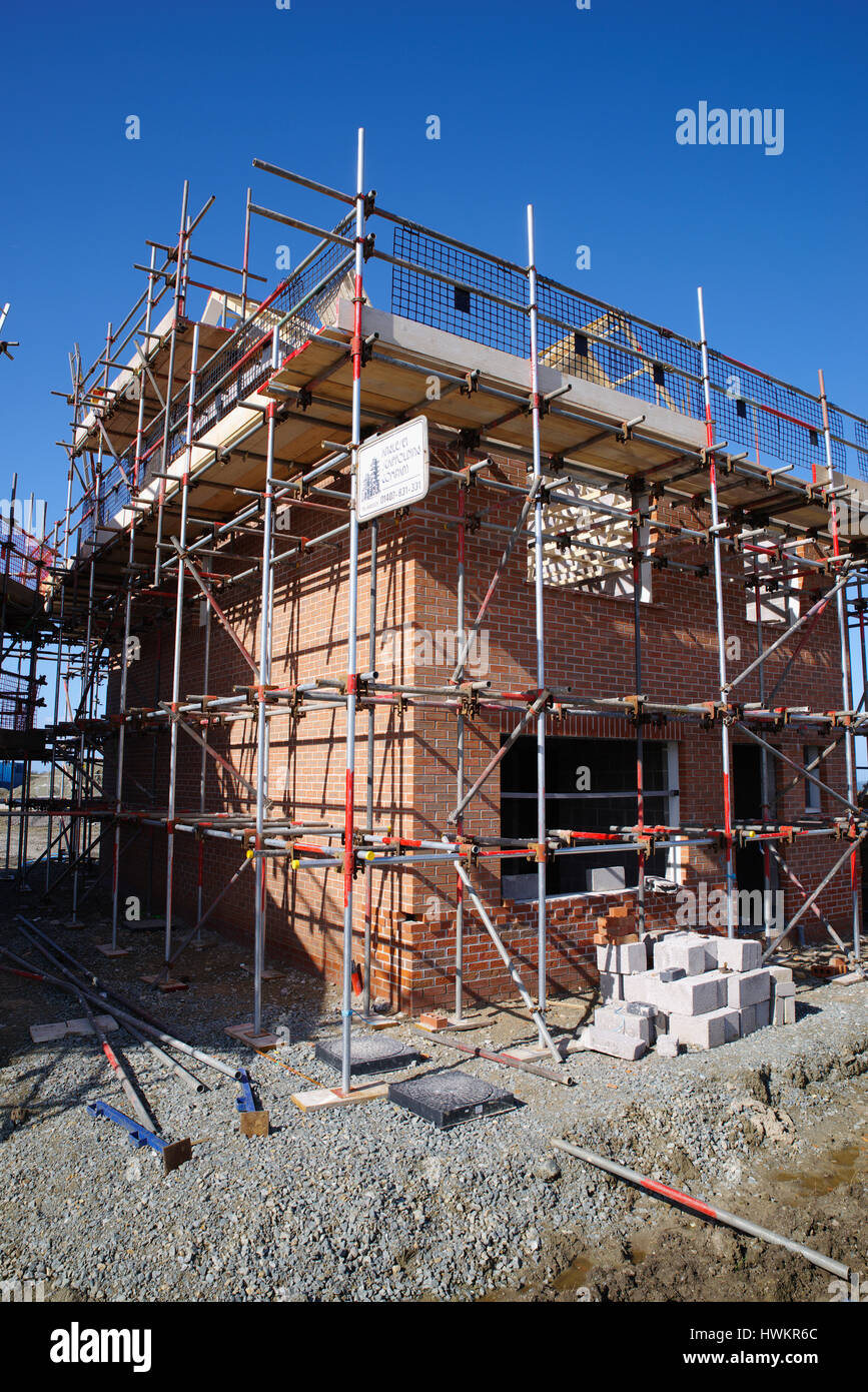 New Housing Build, Holyhead Wales Stock Photo Alamy