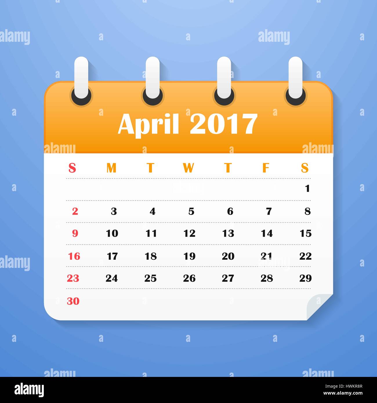 European Calendar For April 2017 Week Starts On Monday Vector European Calendar For April 2017 Week Starts On Monday Vector