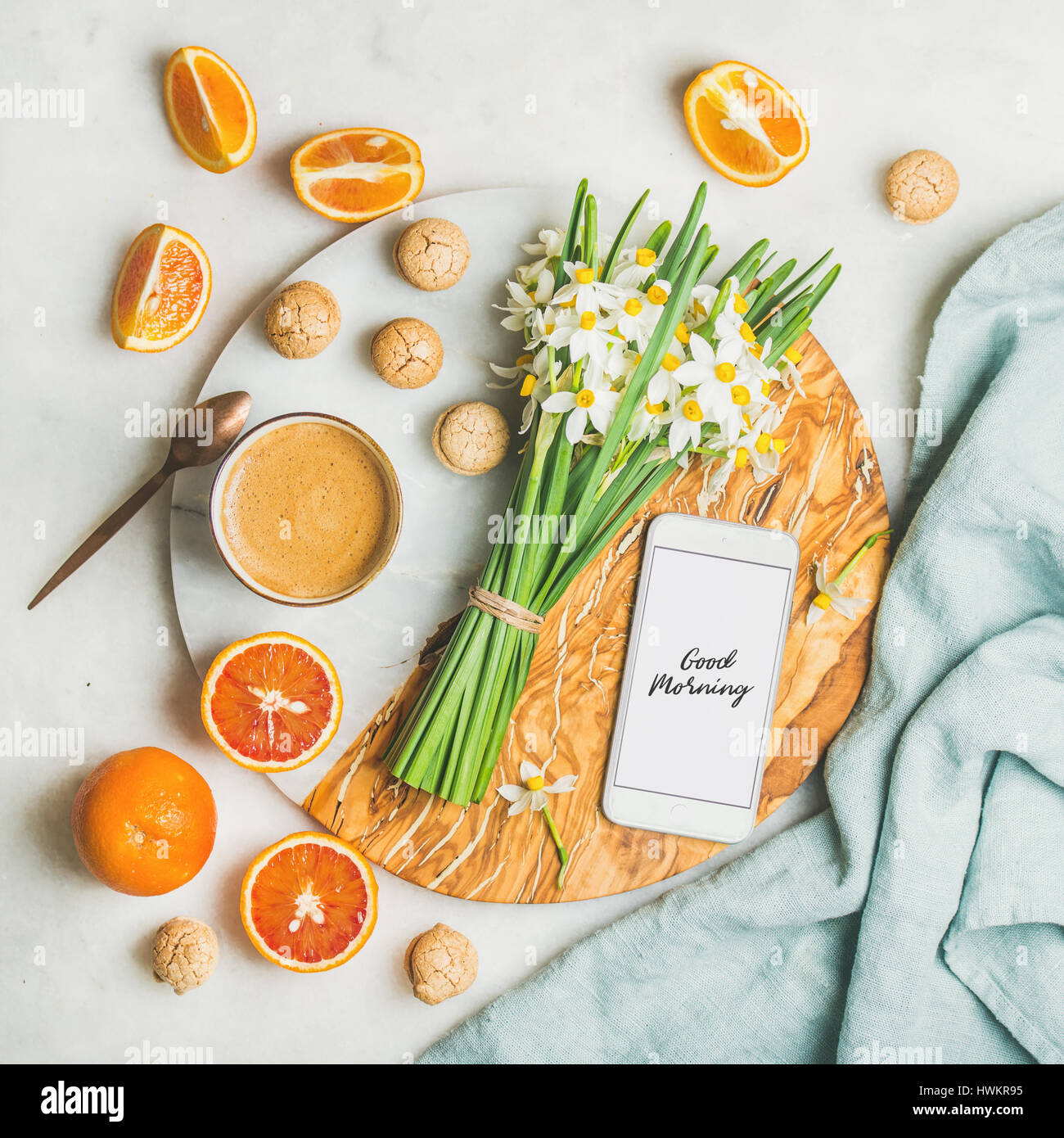 Coffee Flower Good Morning Stock Photos Coffee Flower Good