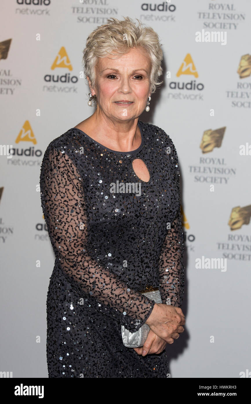 London, UK. 21 March 2017. Actress Julie Walters arrives for the Royal Television Society (RTS) Programme Awards at the Grosvenor House Hotel, Park Lane. Stock Photo