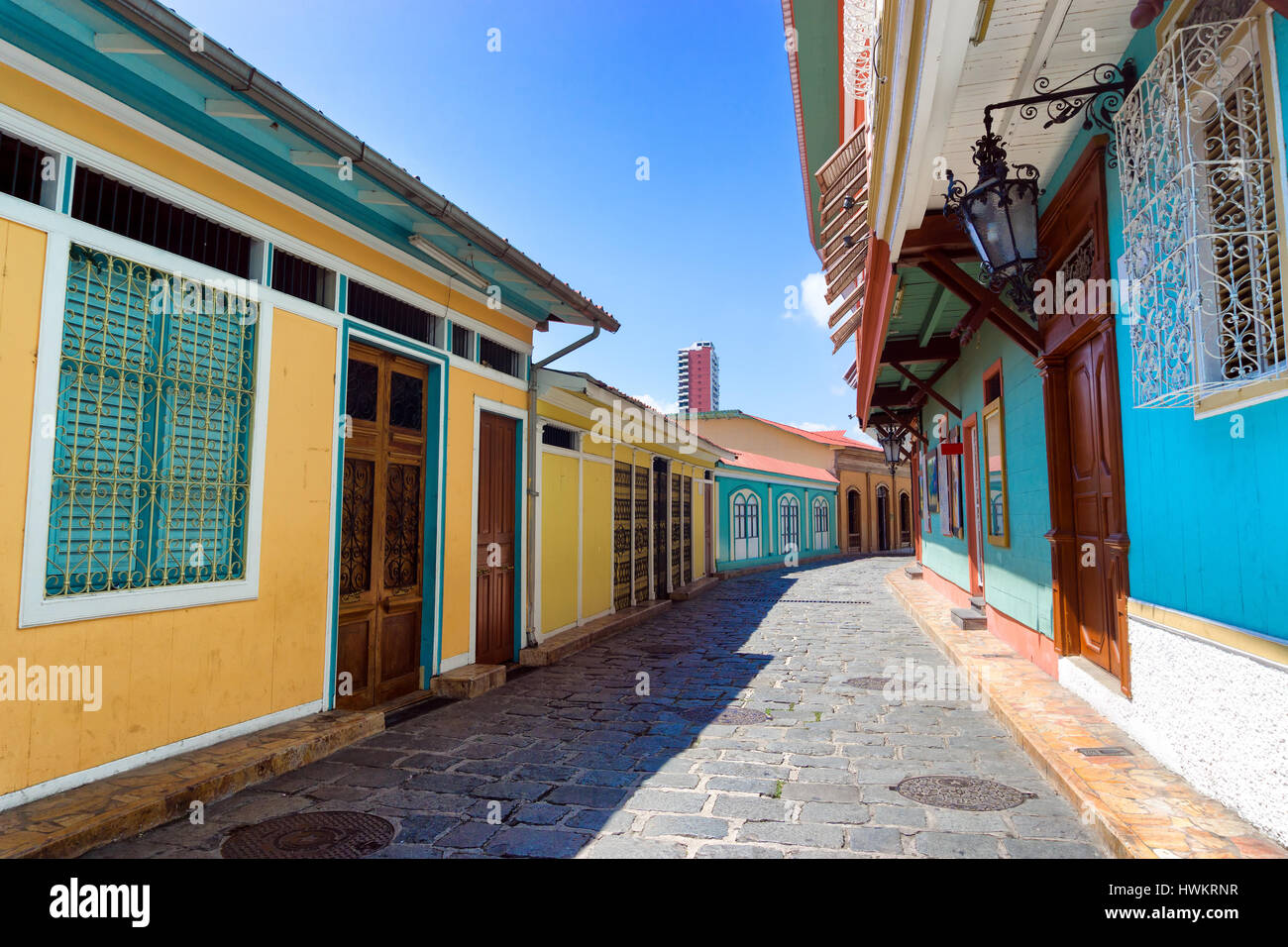 Las Penas neighborhood in the city of Guayaquil, Ecuador Stock Photo