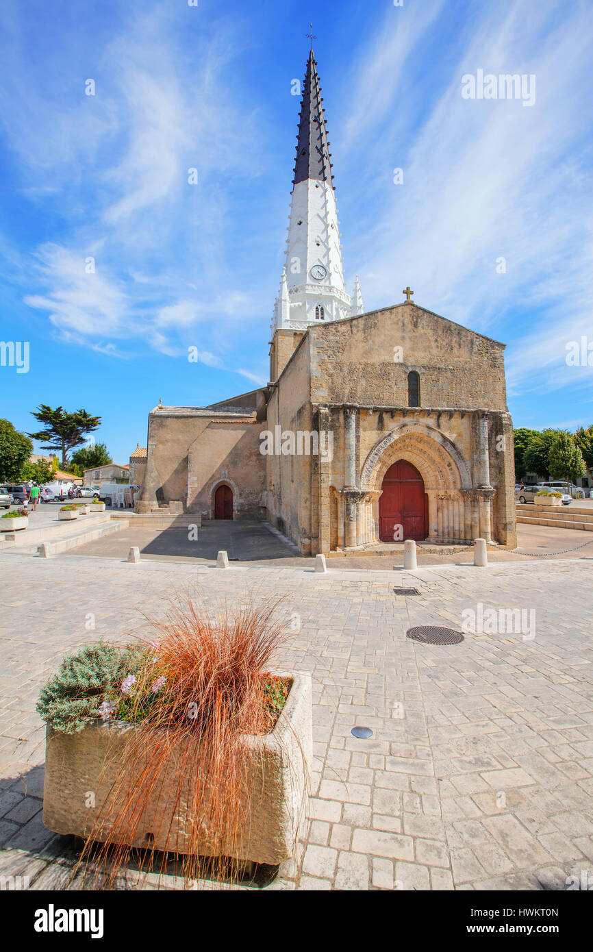 The bell tower of Ars en Re Stock Photo