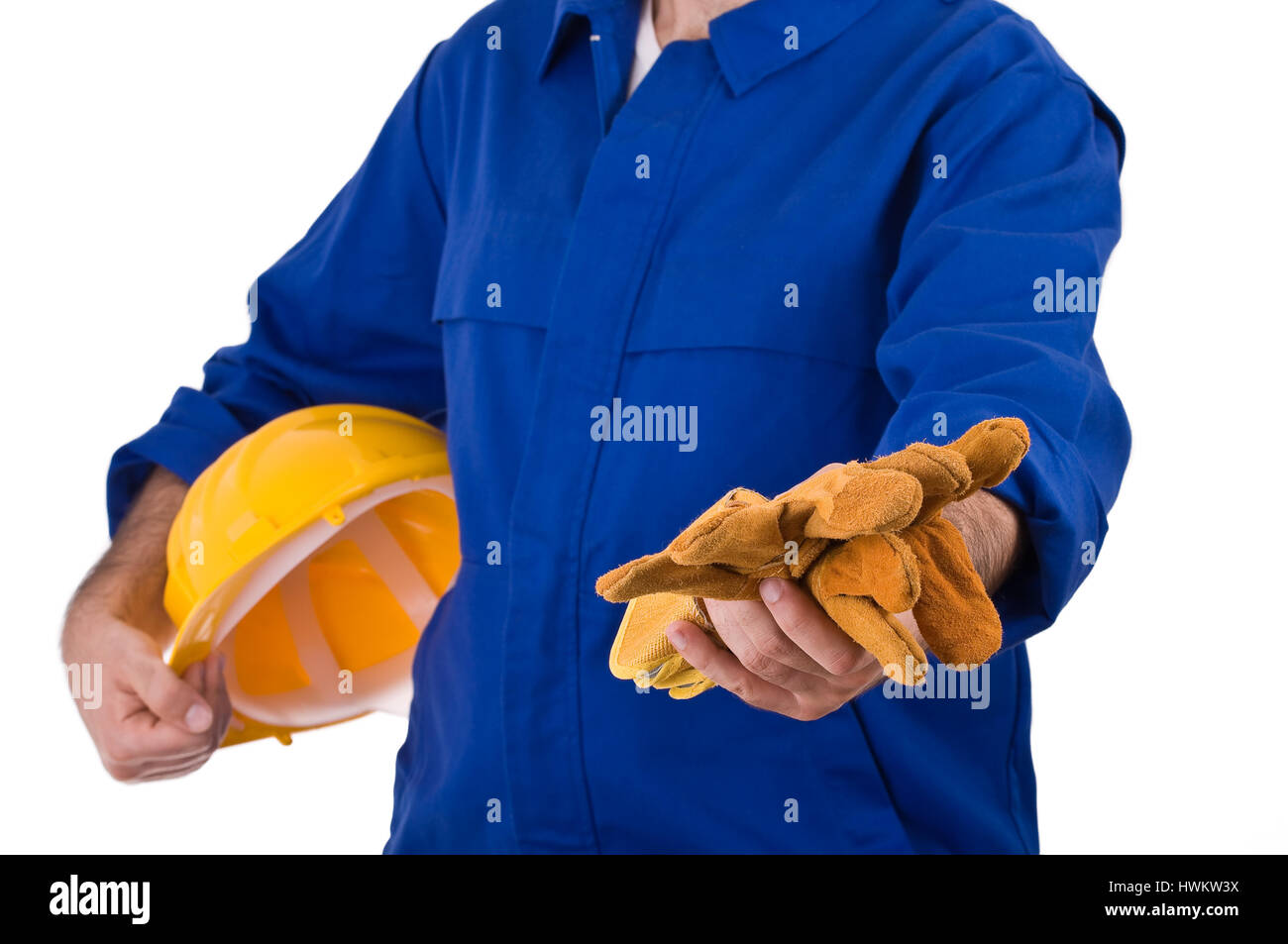 Blue collar worker Stock Photo Alamy