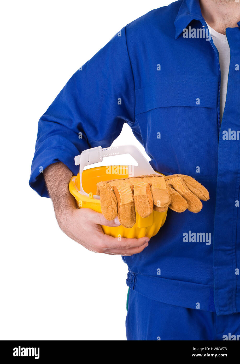 Blue collar worker Stock Photo - Alamy