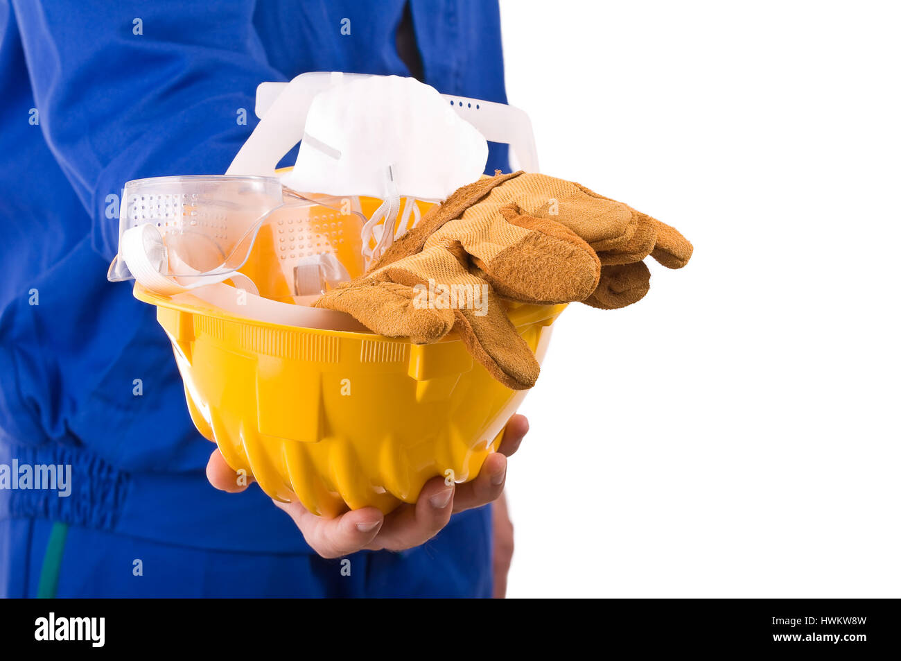 Blue coverall safety glasses hi-res stock photography and images - Alamy