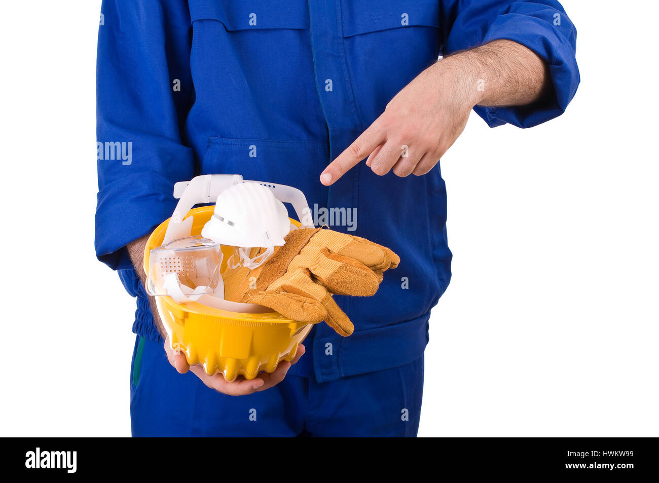 Blue collar worker Stock Photo Alamy