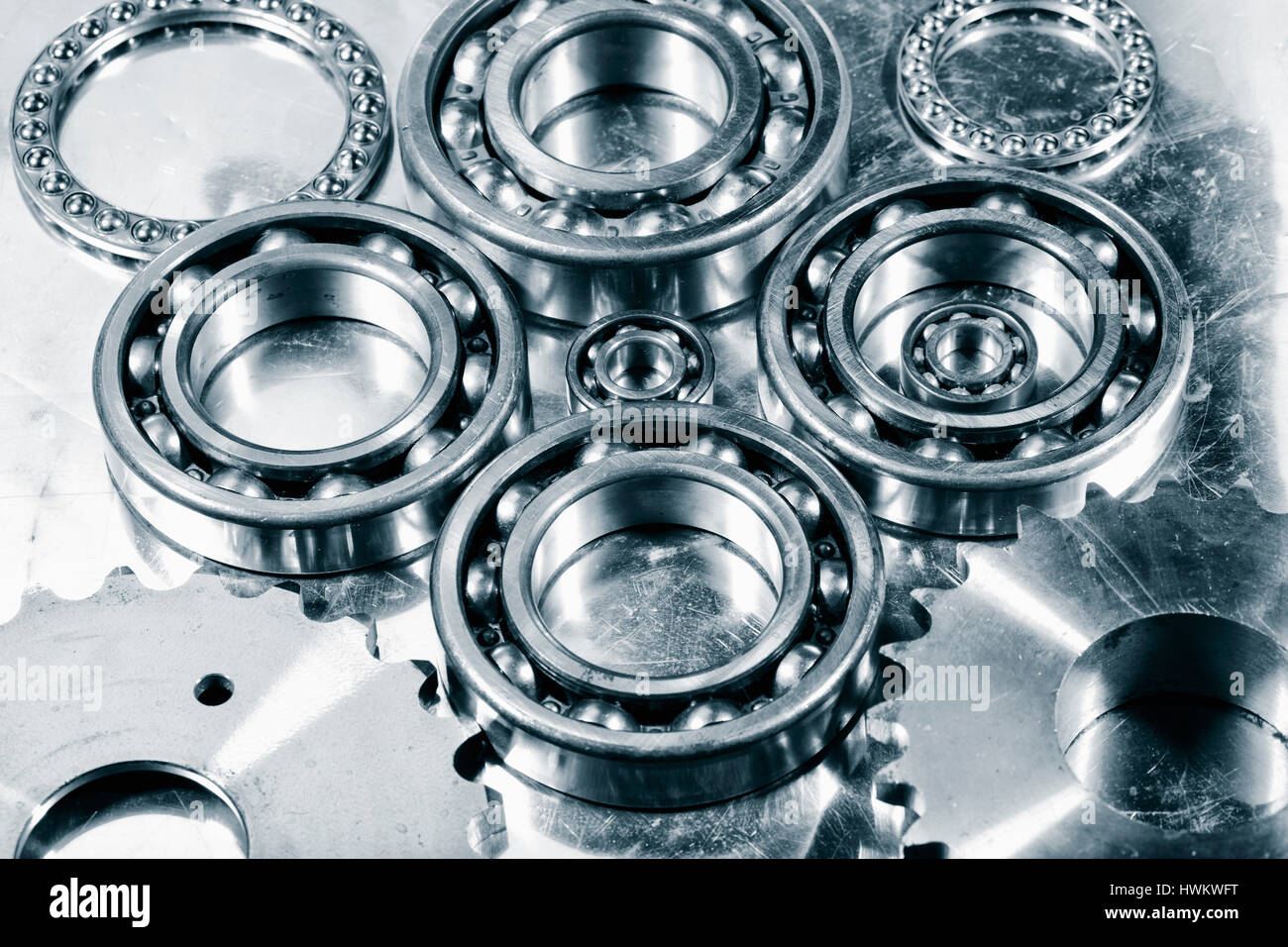 Titanium Bearing Rocks Titanium aerospace gears and parts hi-res stock photography and images ...