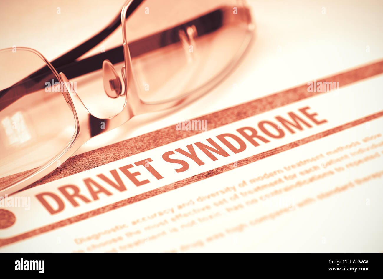 Dravet Syndrome. Medicine. 3D Illustration. Stock Photo