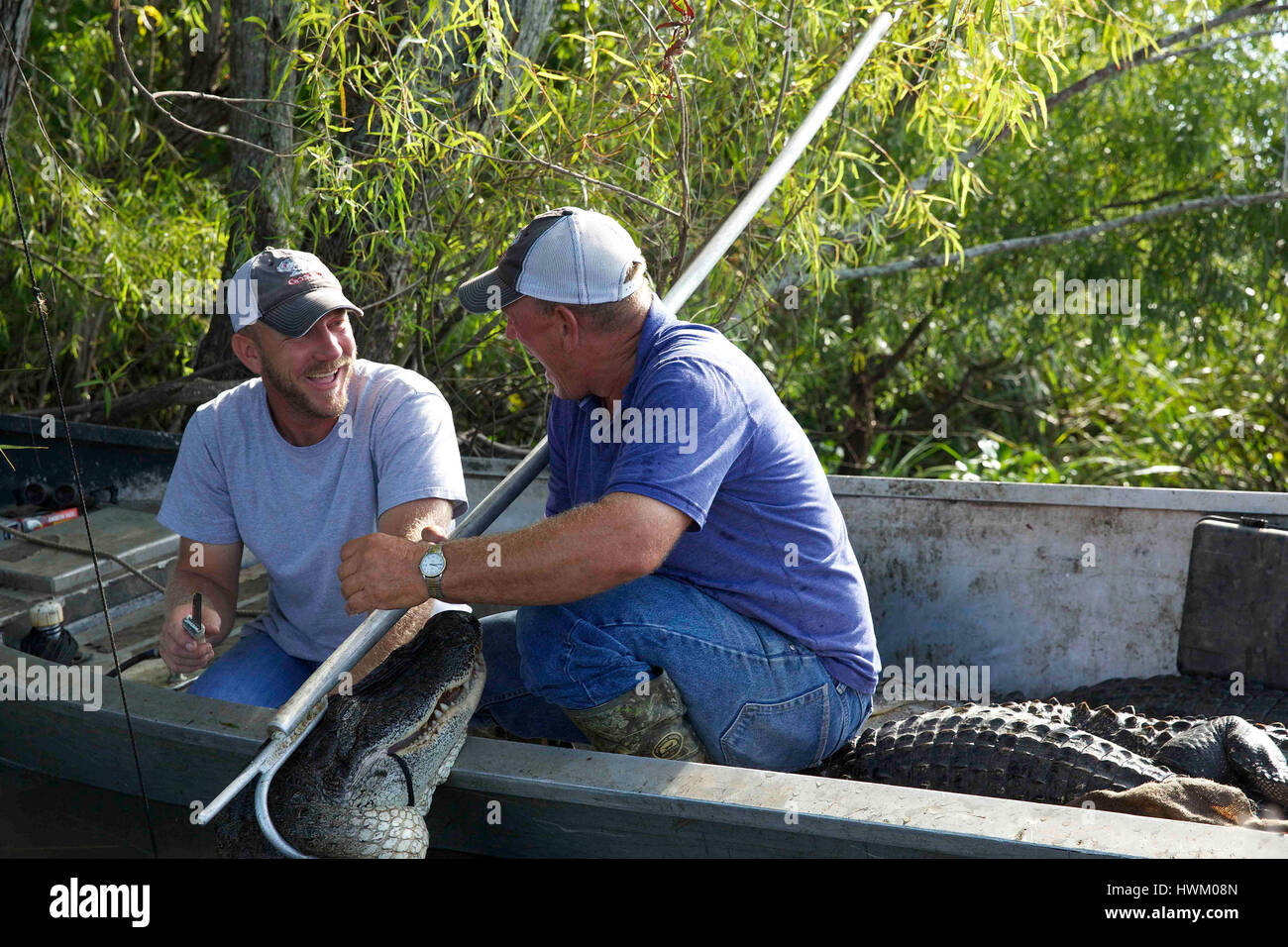 SWAMP PEOPLE, (from left) Jacob Landry, Troy Landry, (Season 8, 2017). photo Alfonso Bresciani