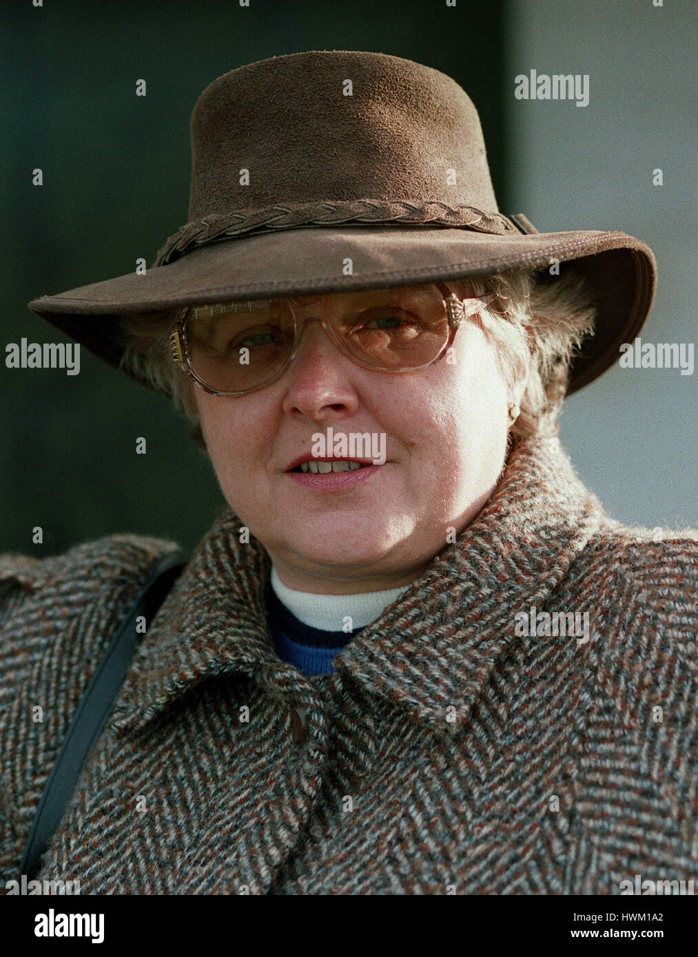 JENNY PITMAN RACE HORSE TRAINER 11 January 1995 Stock Photo Alamy