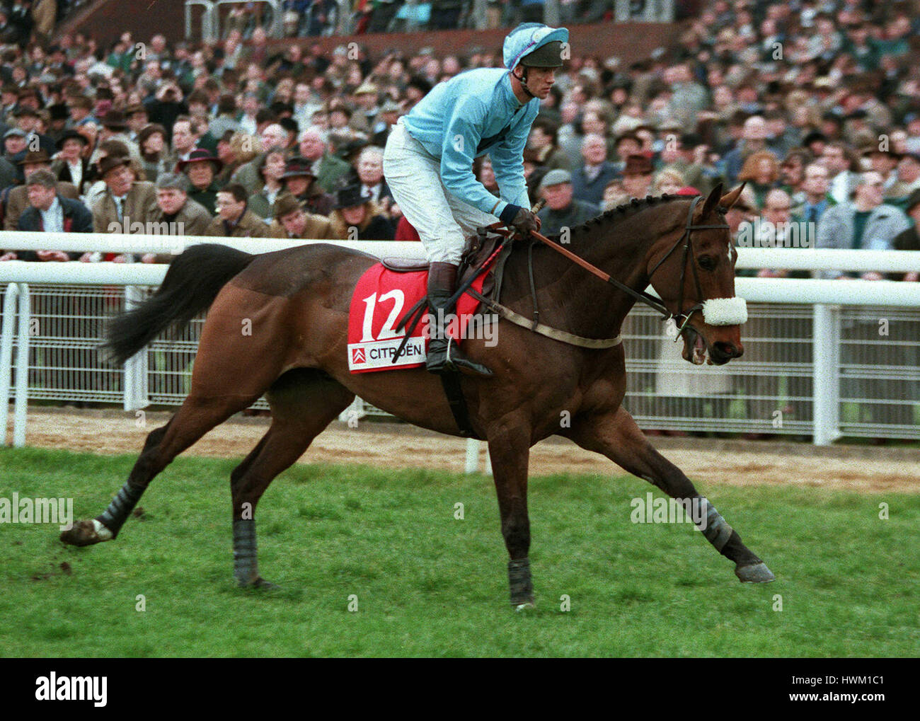UNSINKABLE BOXER RIDDEN BY BRENDEN POWELL 20 March 1995 Stock Photo