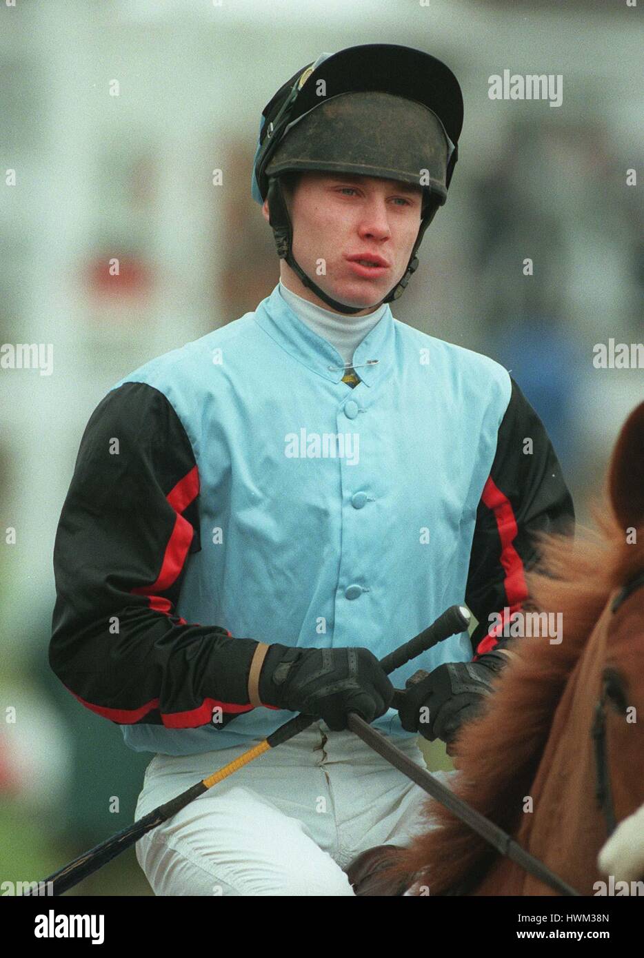 R JOHNSON JOCKEY 16 January 1996 Stock Photo Alamy