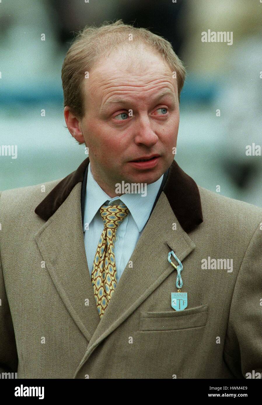 CONRAD ALLEN RACE HORSE TRAINER 17 May 1996 Stock Photo Alamy