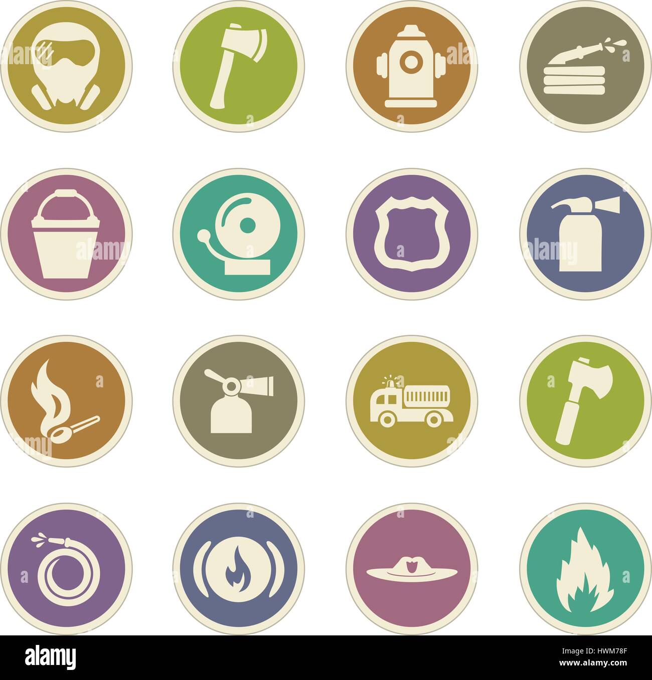 Fire station kit Stock Vector Images - Alamy