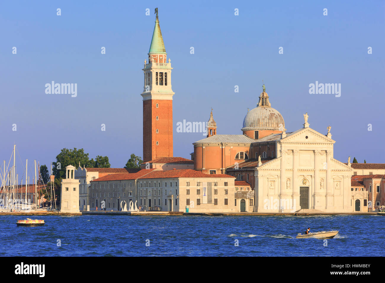 The Church of San Giorgio Maggiore (1610) in Venice, Italy Stock Photo ...