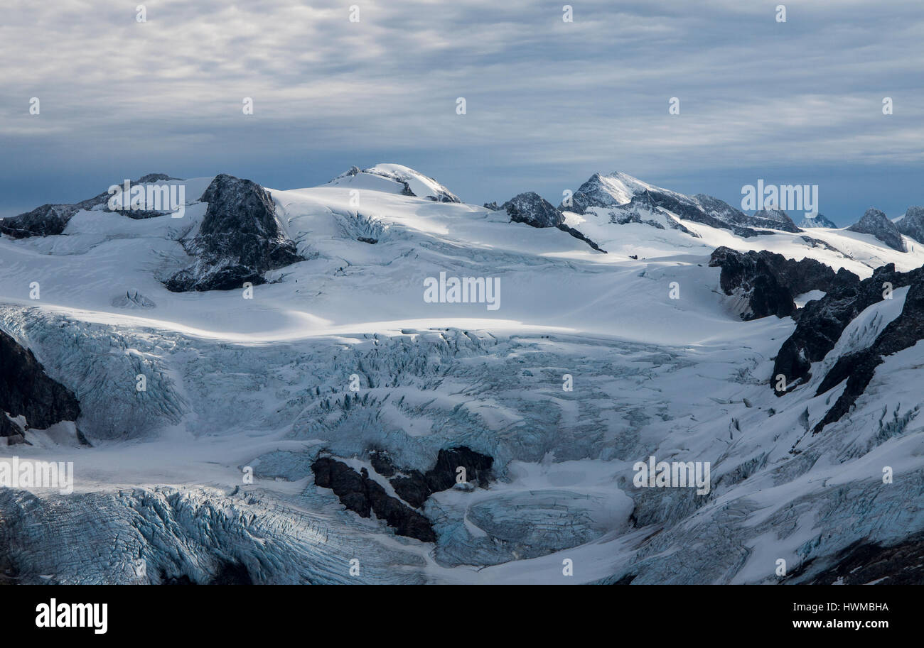 Meade Glacier Alaska USA Stock Photo Alamy