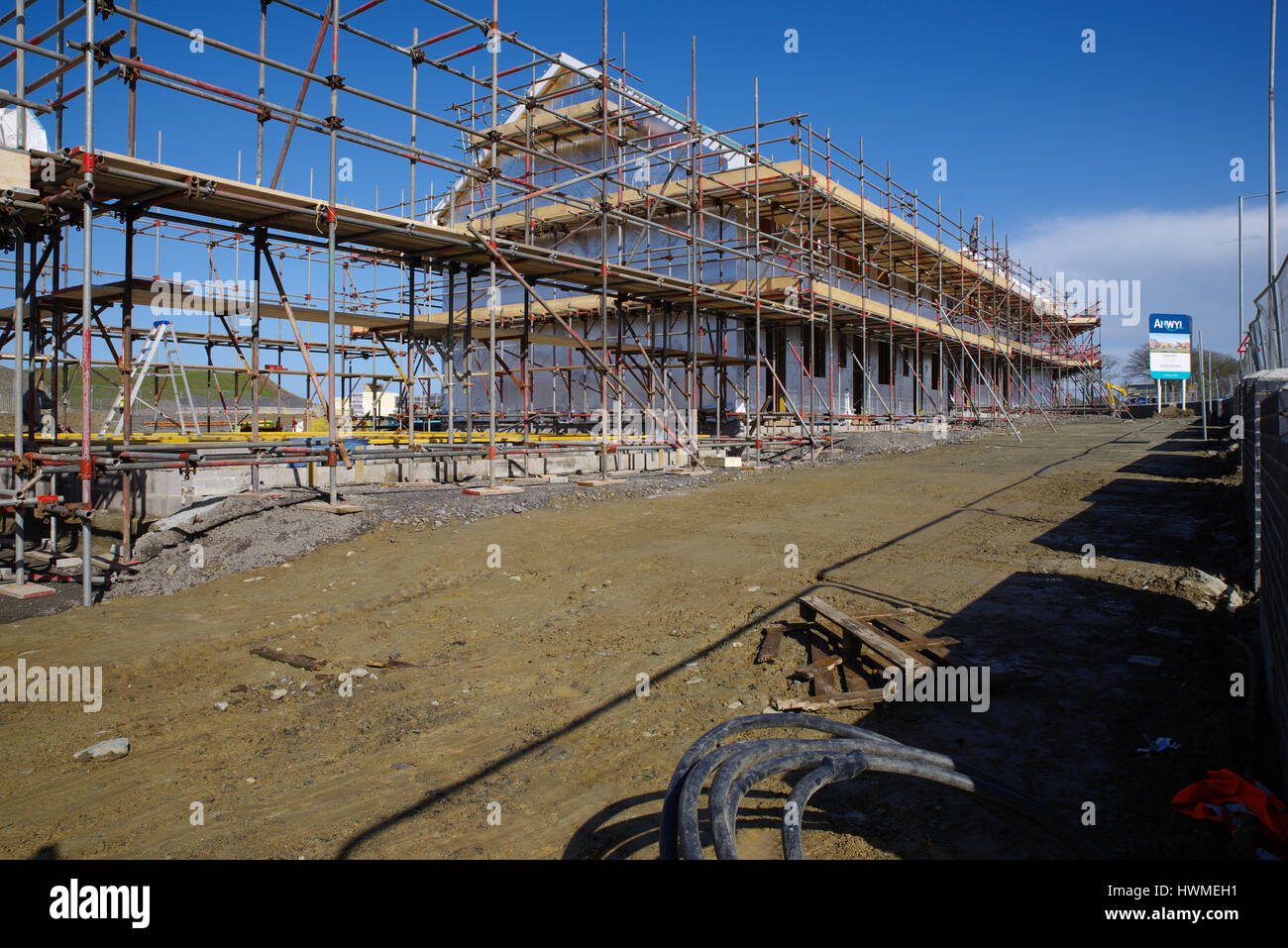 New Housing Build, Holyhead Wales Stock Photo Alamy