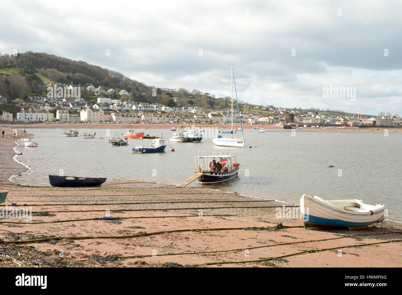 Teignmouth shaldon river teign ferry hires stock photography and