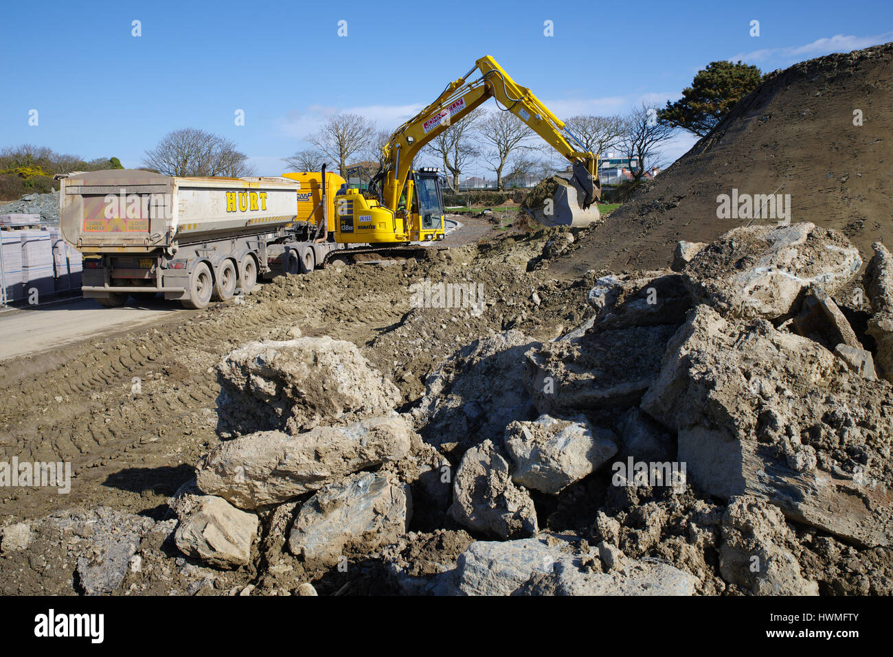 New Housing Build, Holyhead Wales Stock Photo Alamy