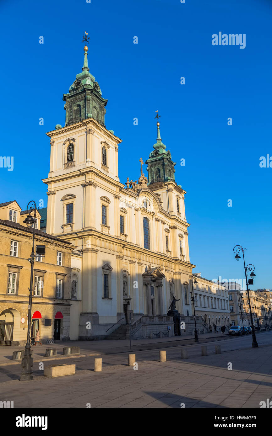 Church of the Holy Cross. Warsaw. Poland Stock Photo