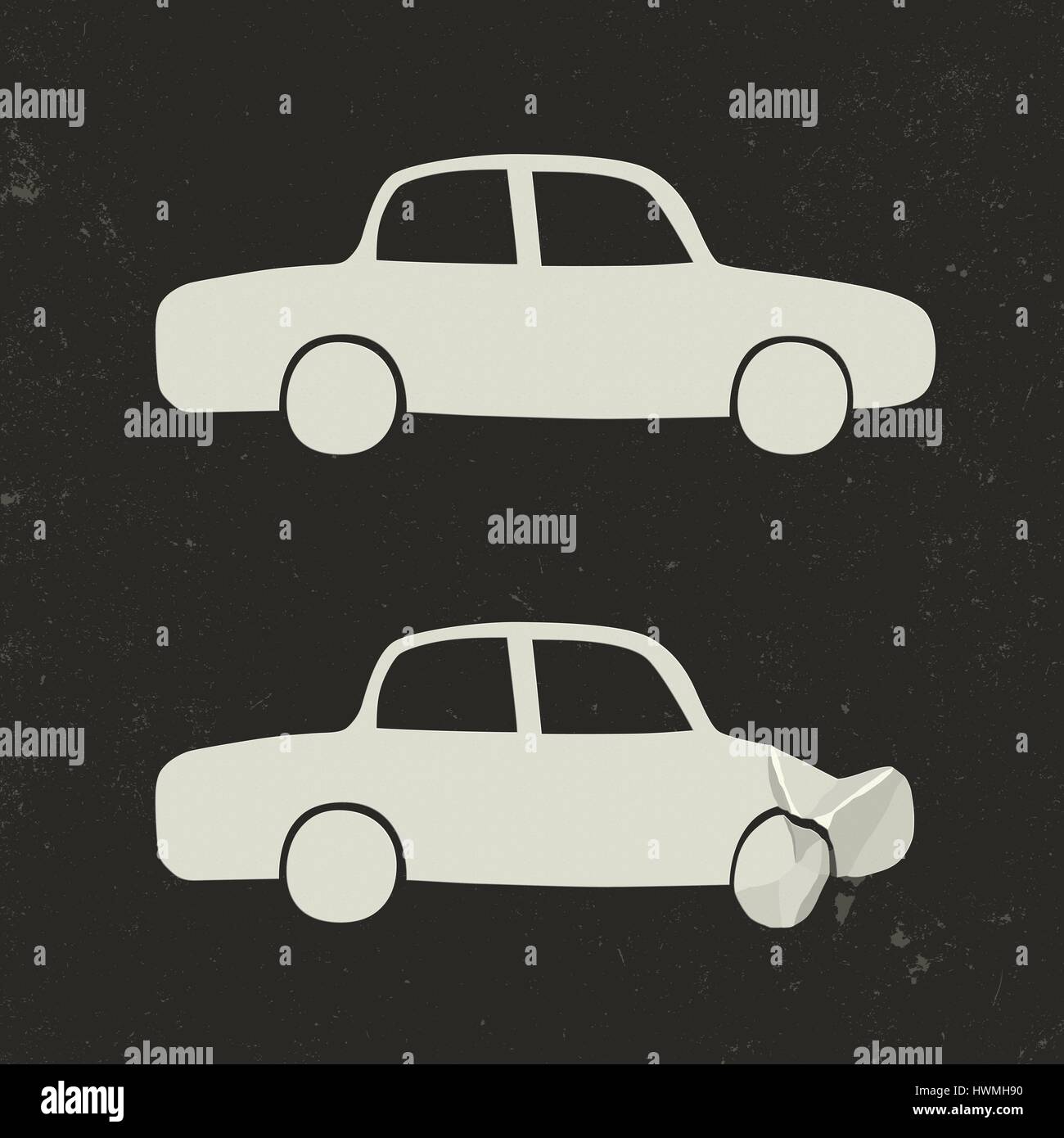 Car accident. Stock Vector