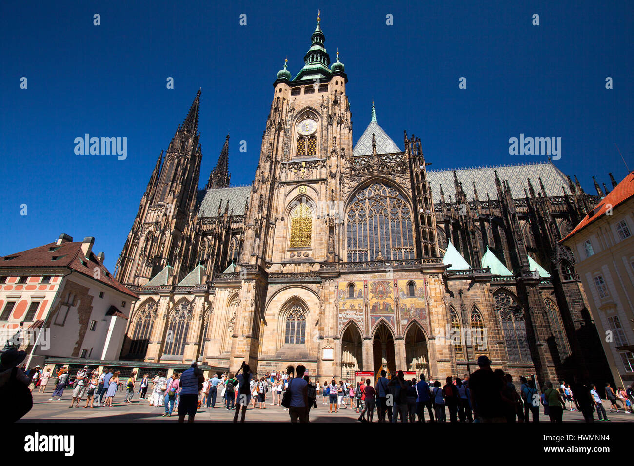 St.Vitus Cathedral, Prague, Czech Stock Photo