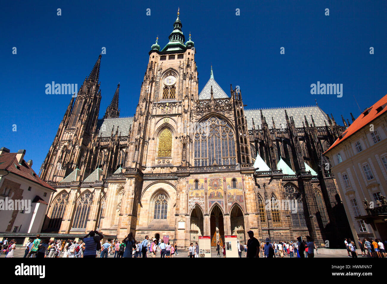 St.Vitus Cathedral, Prague, Czech Stock Photo