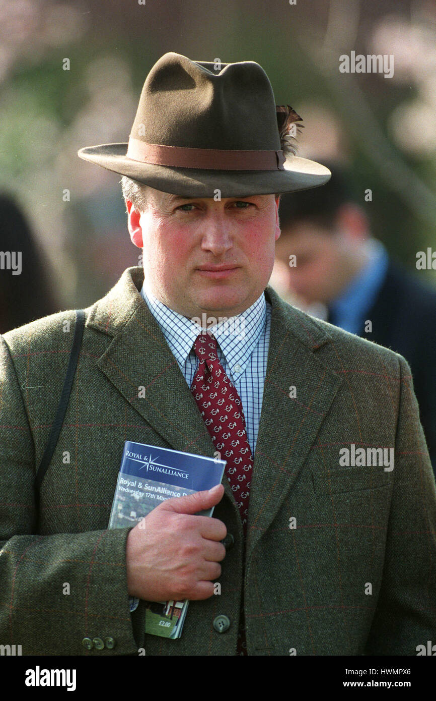 PAUL NICHOLLS RACE HORSE TRAINER 23 March 1999 Stock Photo Alamy