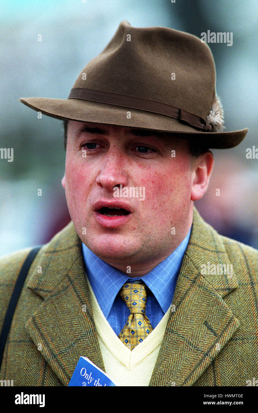 PAUL NICHOLLS RACE HORSE TRAINER 14 March 2000 Stock Photo Alamy