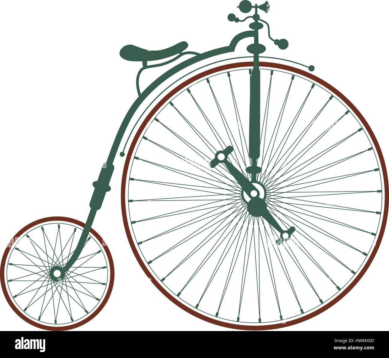 antique bike wheel
