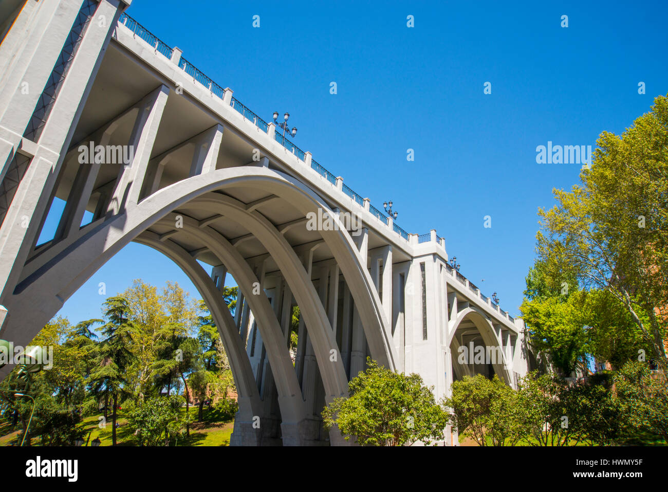 Viaduct. Madrid, Spain. Stock Photo