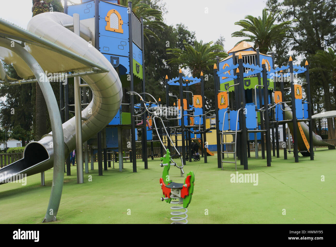 Playground in Huelva, Spain Stock Photo Alamy