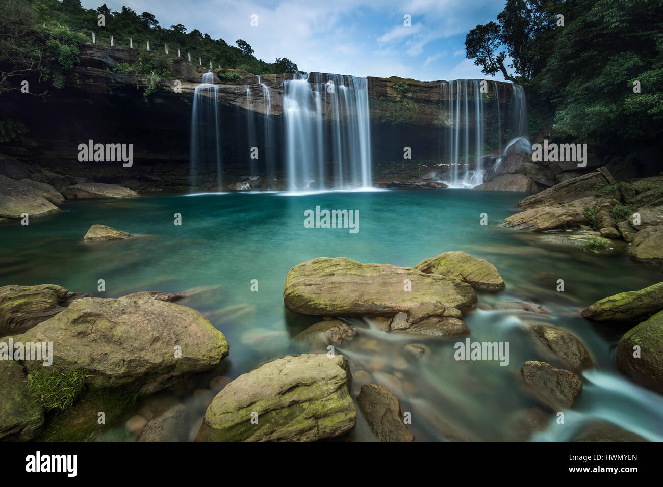 Krang-Suri Waterfall, Meghalaya, India Stock Photo
