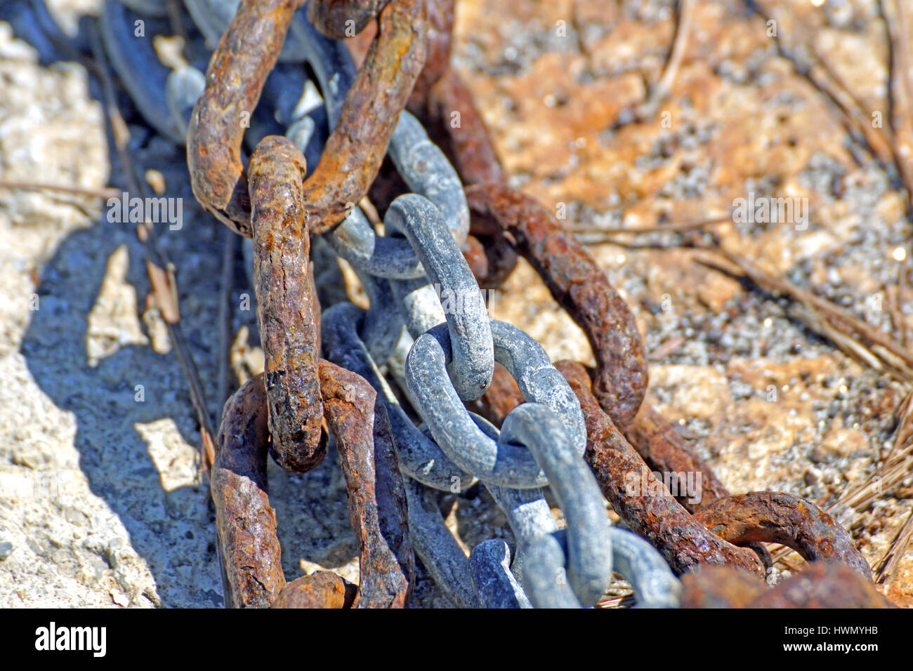 nautical anchor chains Stock Photo Alamy