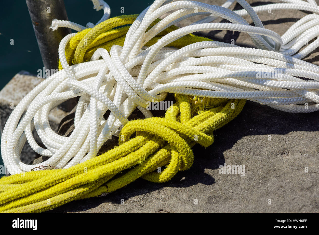 Black Rope Polypropylene Texture Background Stock Photo 1225544029