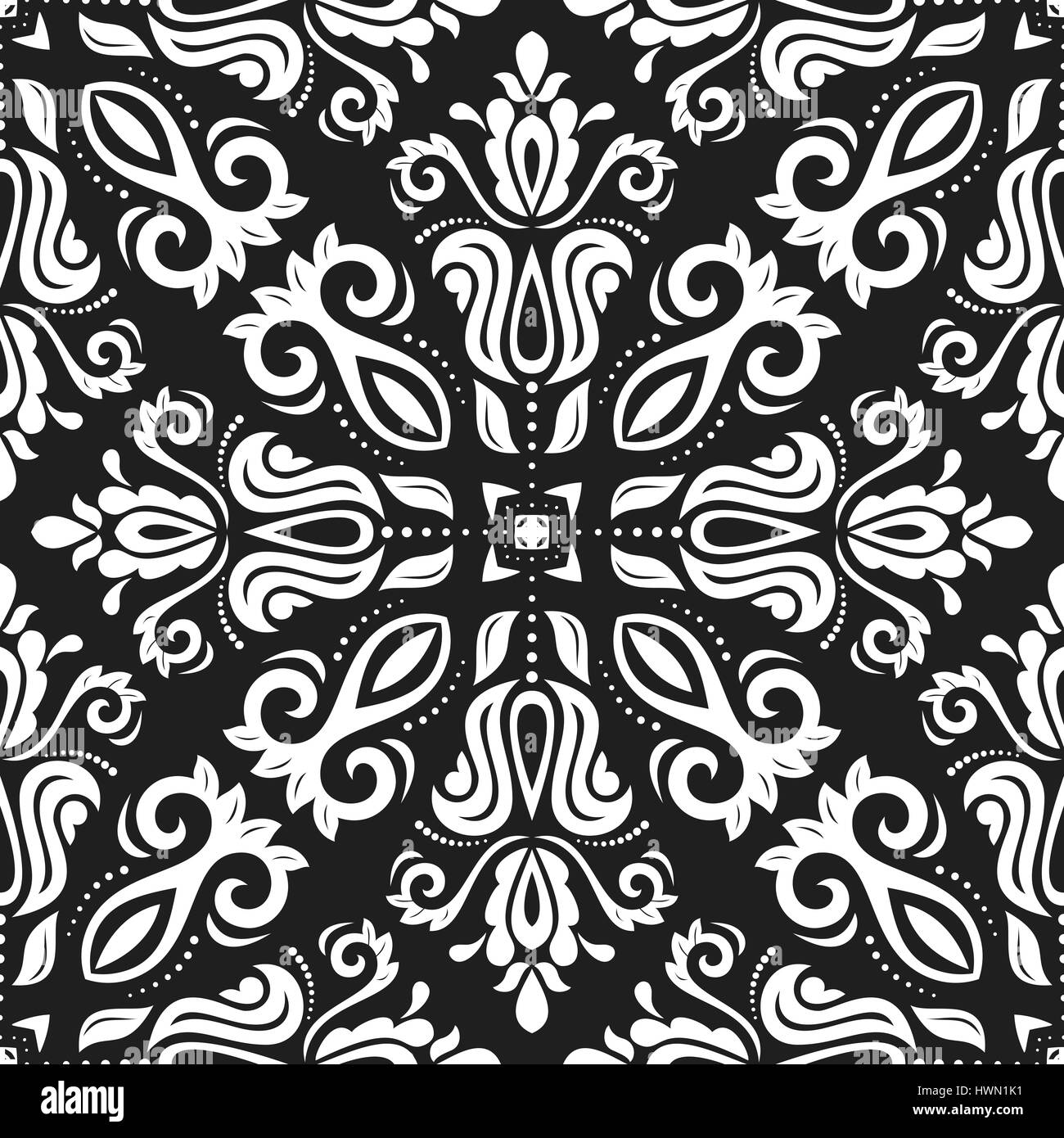 Seamless Damask Background Stock Photo - Alamy