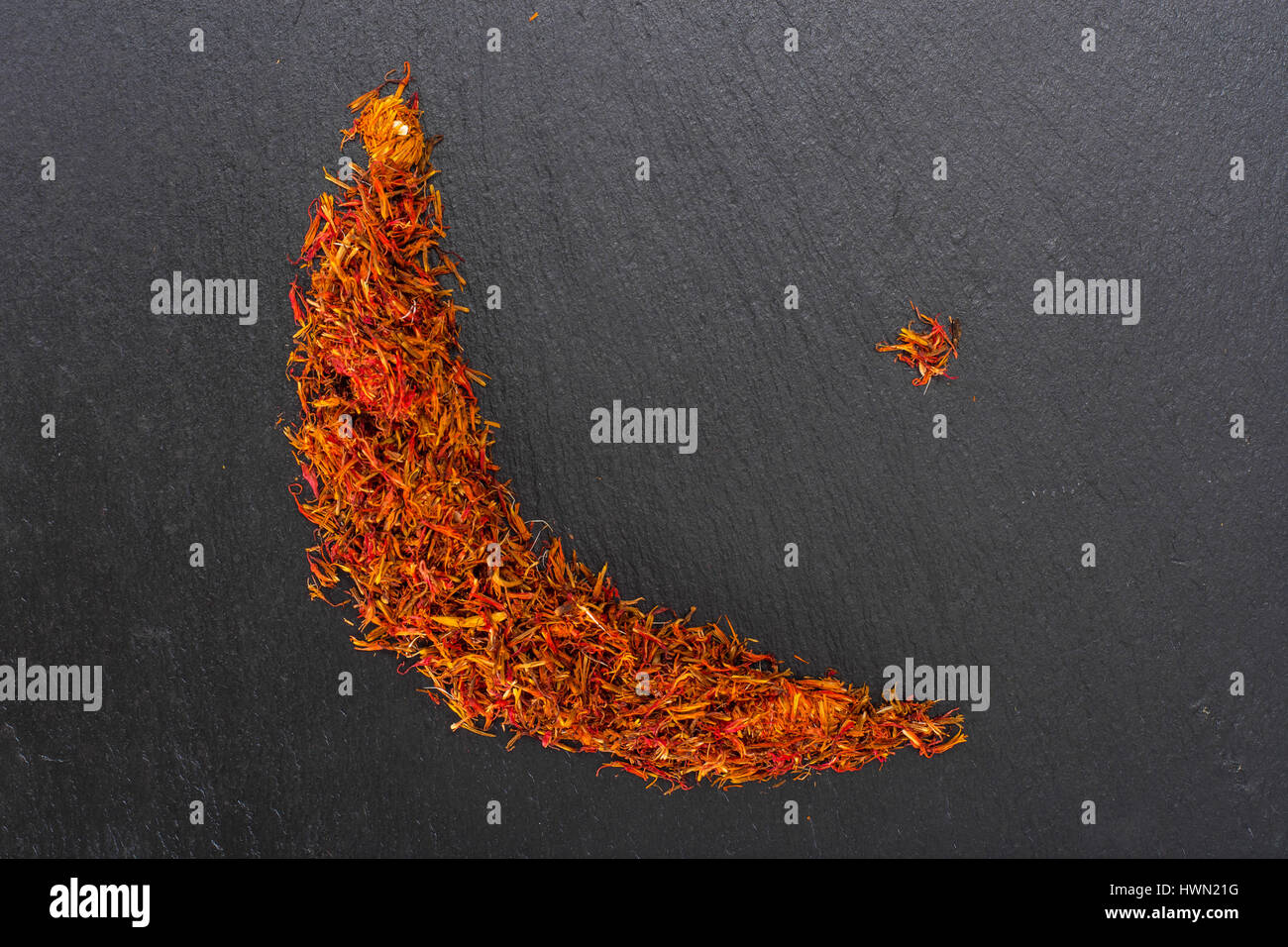 Expensive seasoning spice saffron Stock Photo Alamy