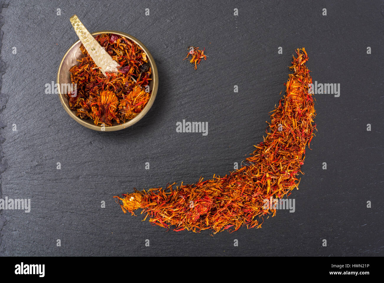 Expensive seasoning spice saffron Stock Photo Alamy