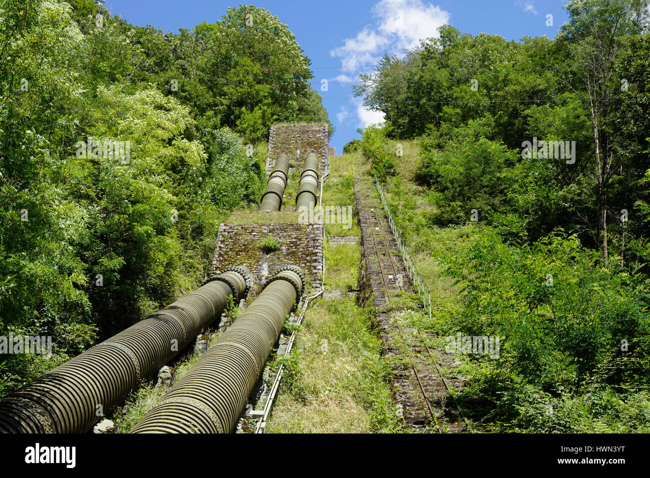 penstock water pipes in a hydroelectric power plant Stock Photo Alamy