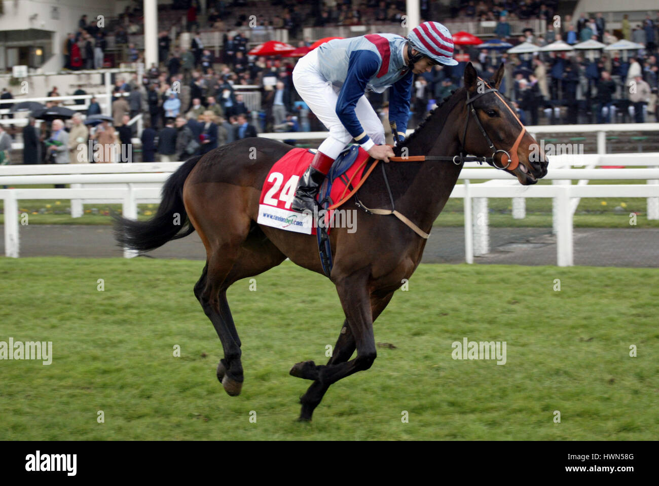 LOOKING FOR LOVE RIDDEN BY L.NEWMAN DONCASTER RACECOURSE DONCASTER 21 March 2002 Stock Photo