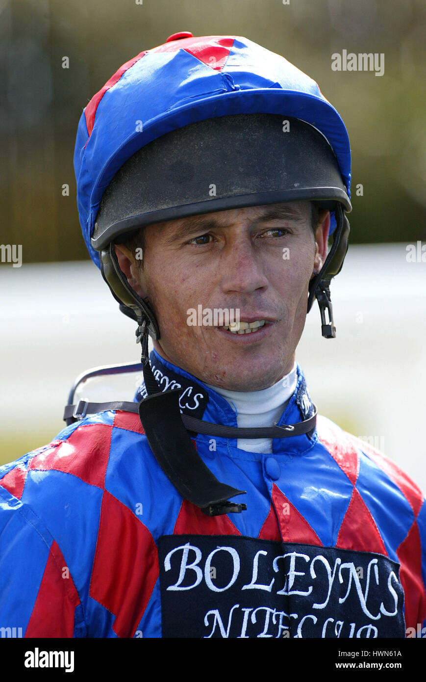 TYRONE WILLIAMS JOCKEY BEVERLEY RACECOURSE BEVERLEY 25 April 2002 Stock