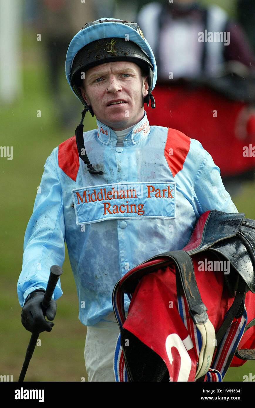 JIMMY QUINN JOCKEY DONCASTER RACECOURSE DONCASTER 21 March 2002 Stock jimmy-quinn-jockey-doncaster-racecourse-doncaster-21-march-2002-stock