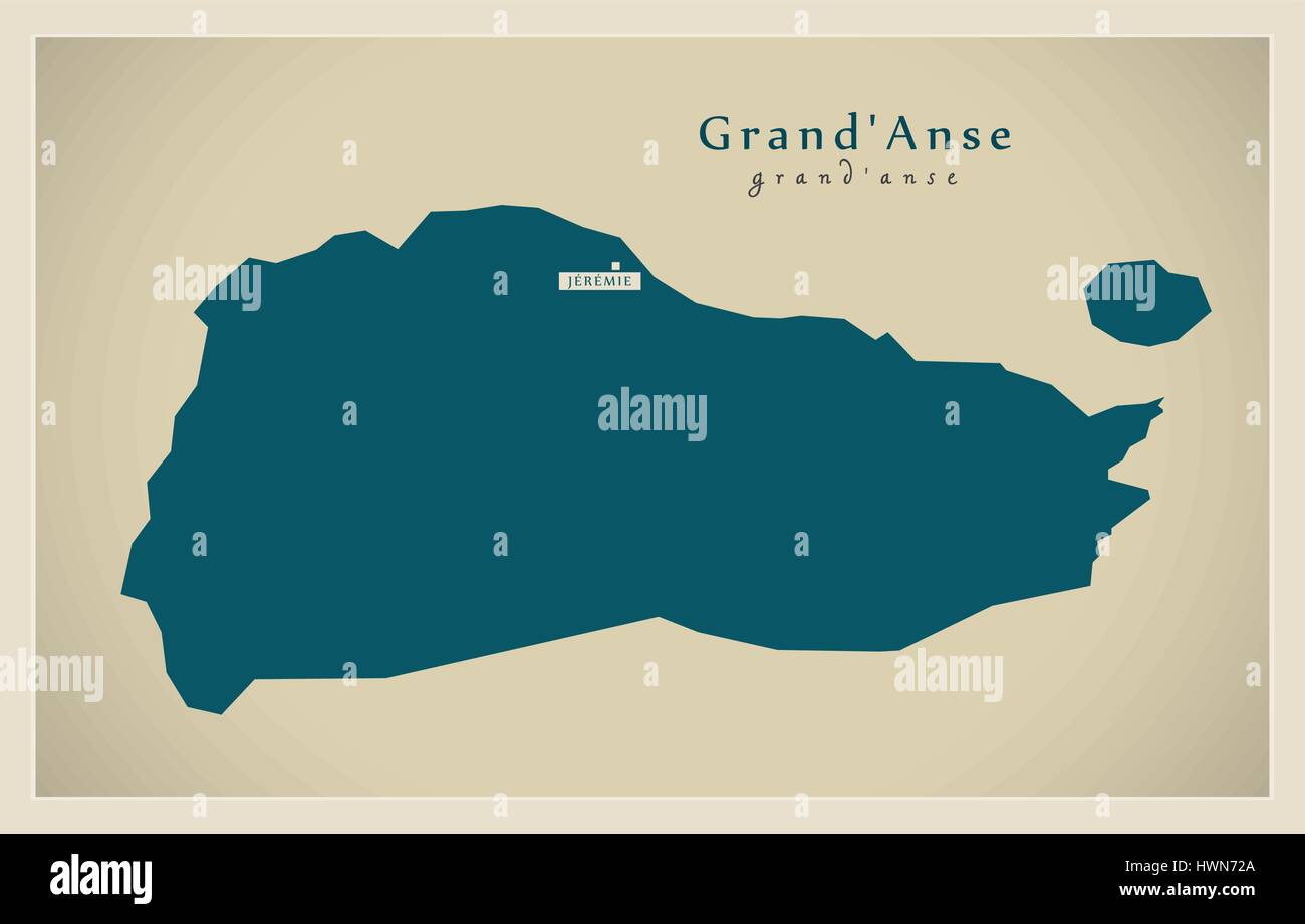 Modern Map Grand Anse HT Stock Vector Image & Art Alamy