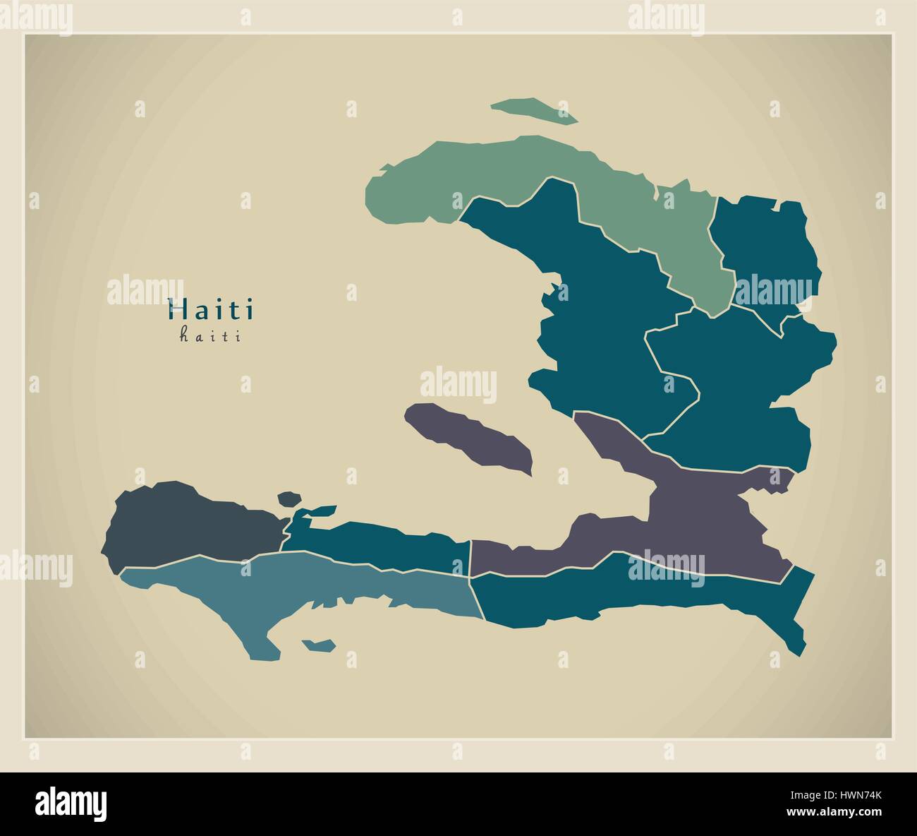 Map haiti departments ht hi-res stock photography and images - Alamy