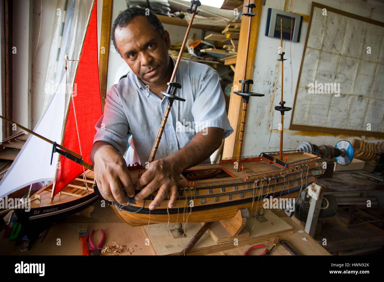 Mauritius model ship hires stock photography and images Alamy