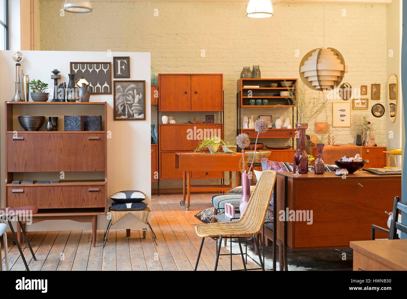 Belgium, Brussels, Retro Factory, decoration shop and vintage furniture