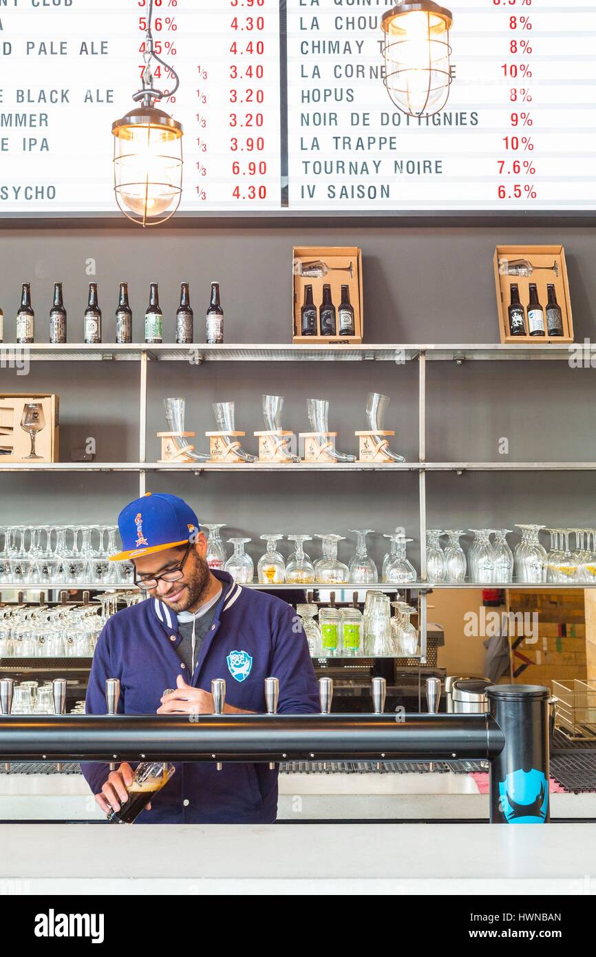 Belgium, Brussels, BrewDog, a traditional beer bar opened by Scotland's