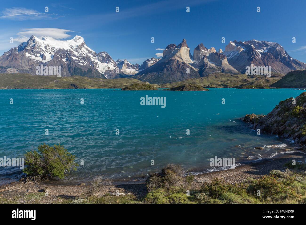 Chile, Patagonia, Aysen region, Torres del Paine national park Stock Photo