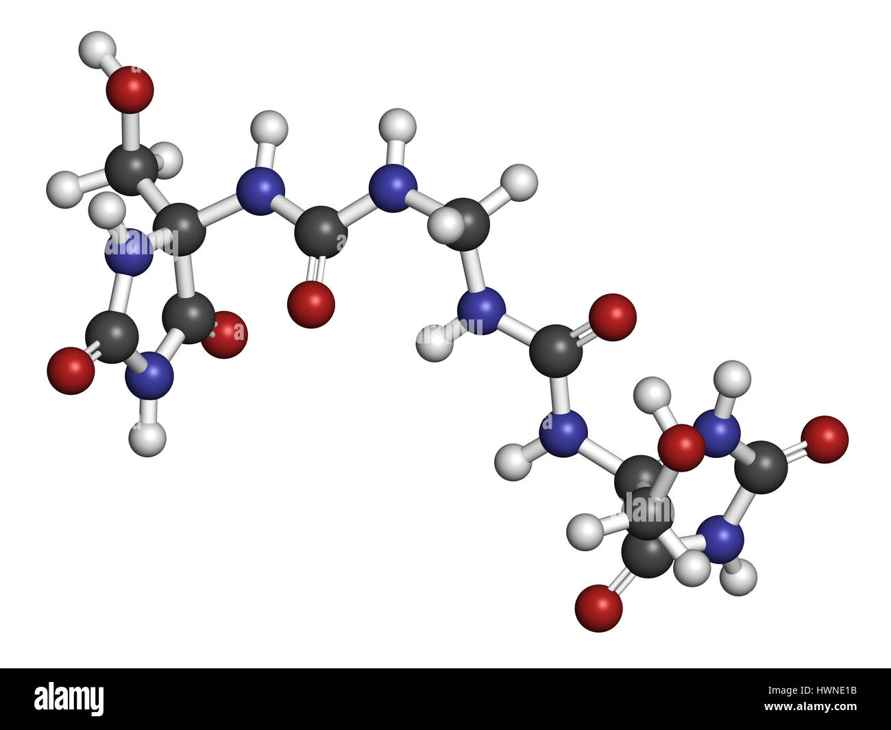 Imidazolidinyl urea antimicrobial preservative molecule (formaldehyde