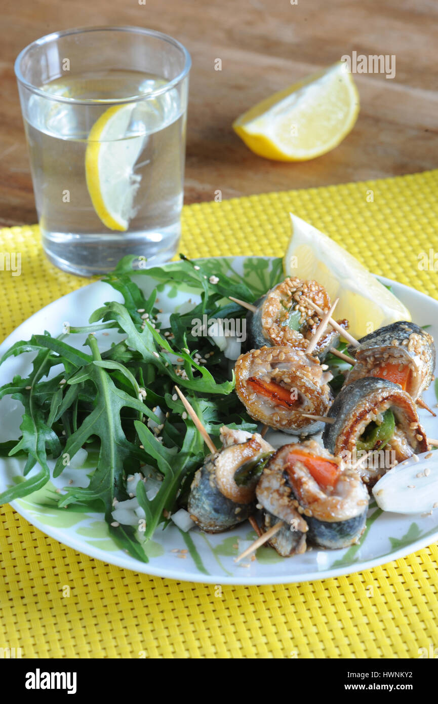 Sardines à la plancha Stock Photo - Alamy